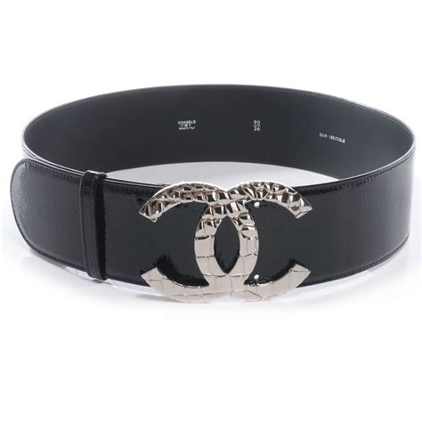 chanel wide belt|chanel black belt silver buckle.